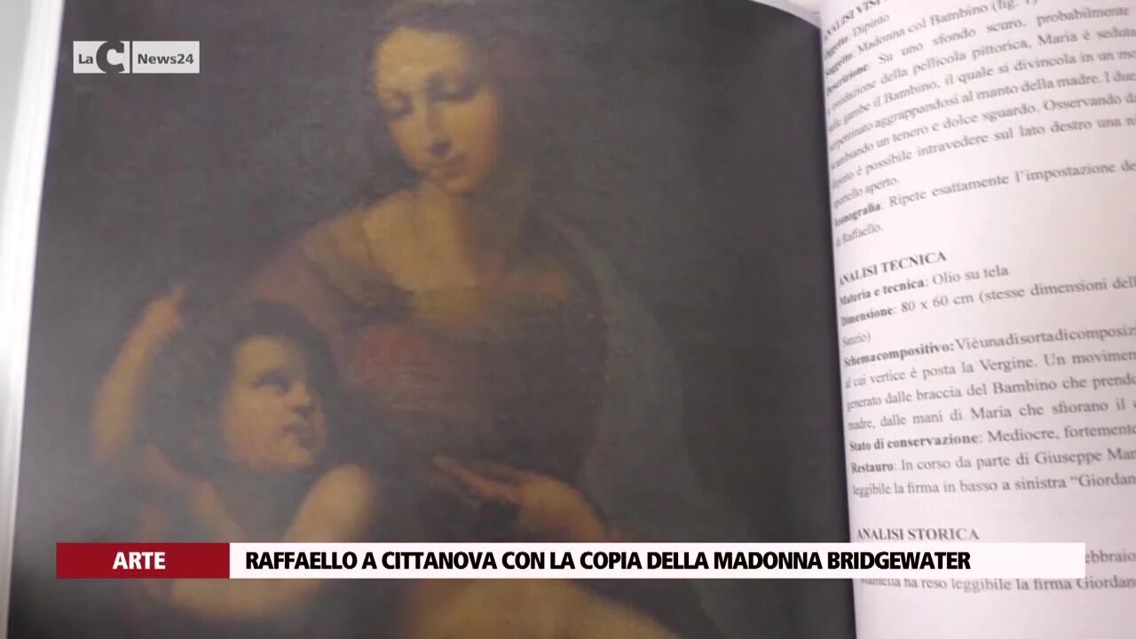 Raffaello a Cittanova con la copia della Madonna Bridgewater
