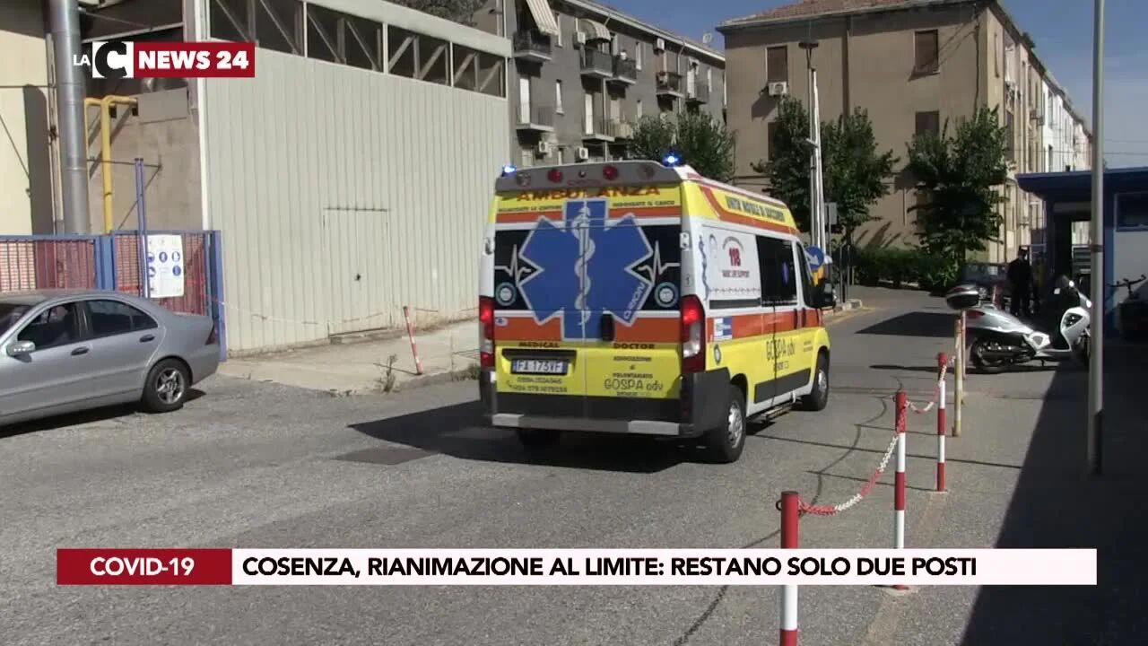 Cosenza, rianimazione al limite: restano solo due posti