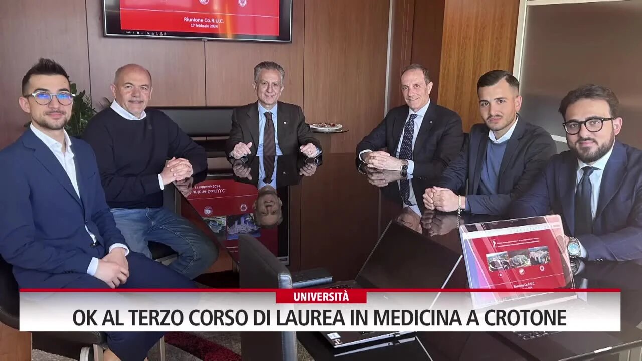 Ok al terzo corso di laurea in medicina a Crotone