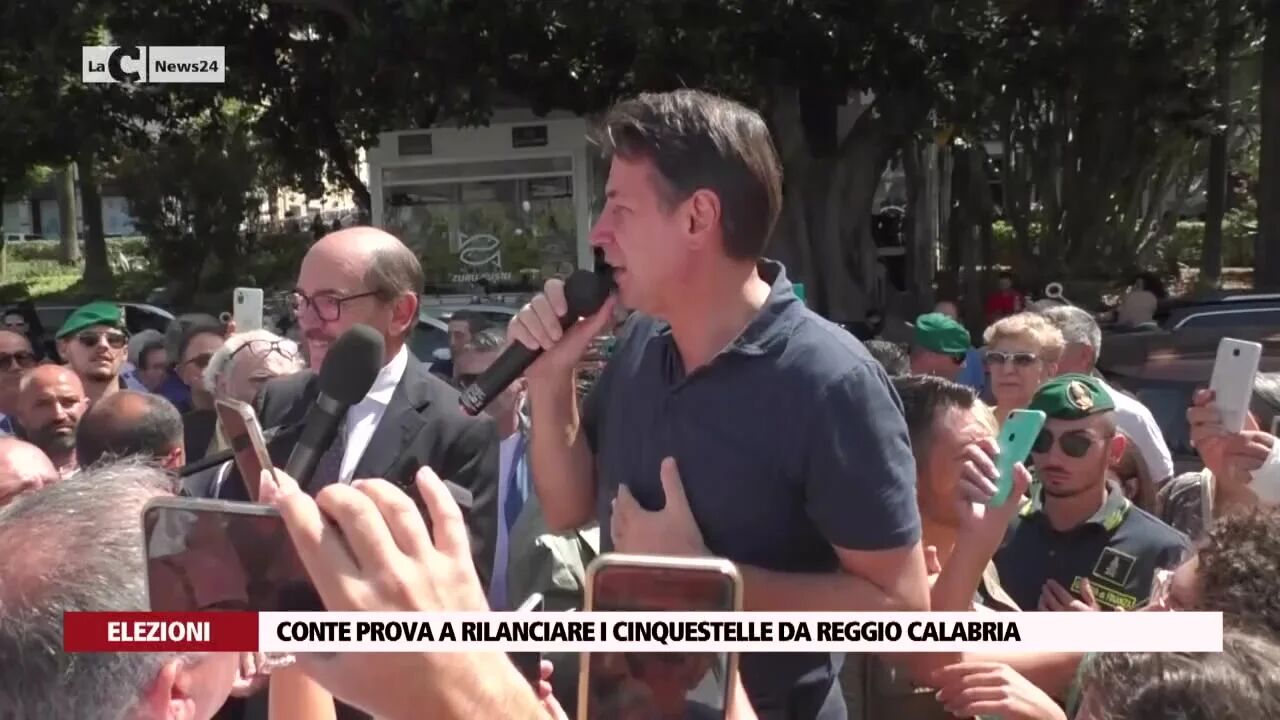 Conte prova a rilanciare i cinquestelle da Reggio Calabria