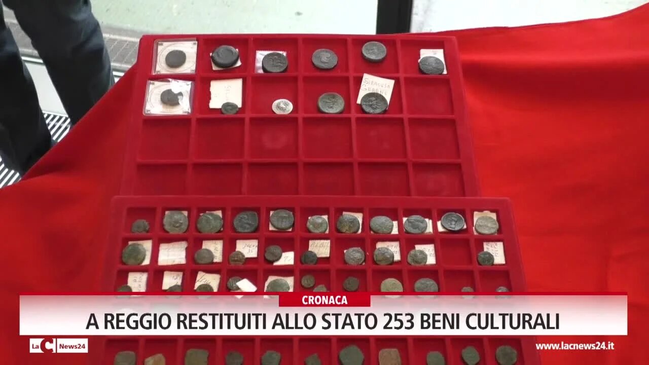 A Reggio restituiti allo stato 253 beni culturali