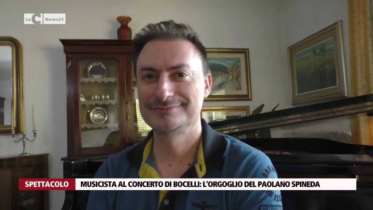 Musicista al concerto di Bocelli l’orgoglio del paolano Spineda