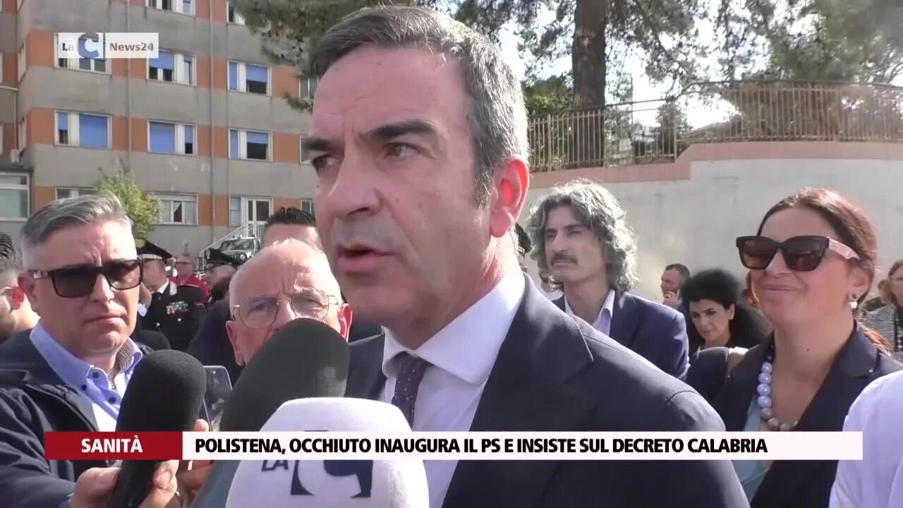 Polistena, Occhiuto inaugura il Ps e insiste sul decreto Calabria