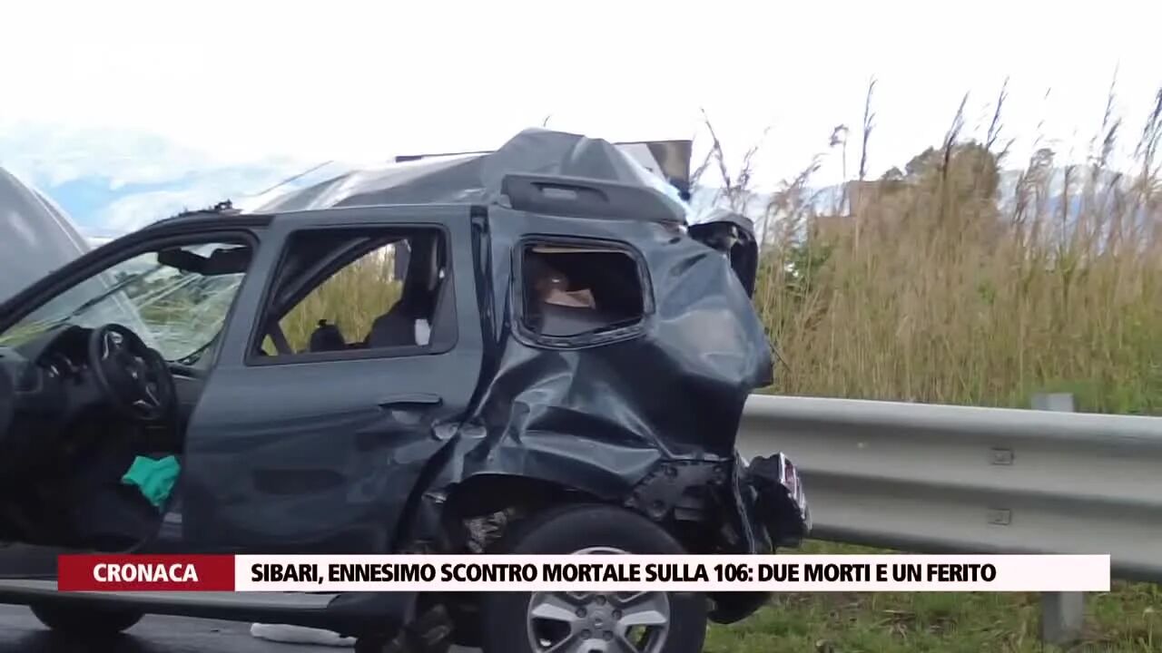 Sibari, ennesimo scontro mortale sulla 106: due morti e un ferito