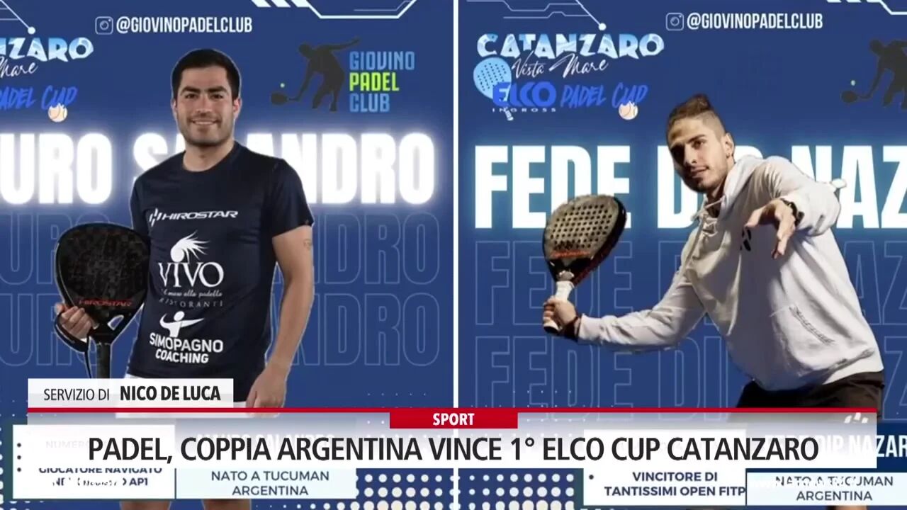 Padel, coppia argentina vince 1° Elco Cup Catanzaro