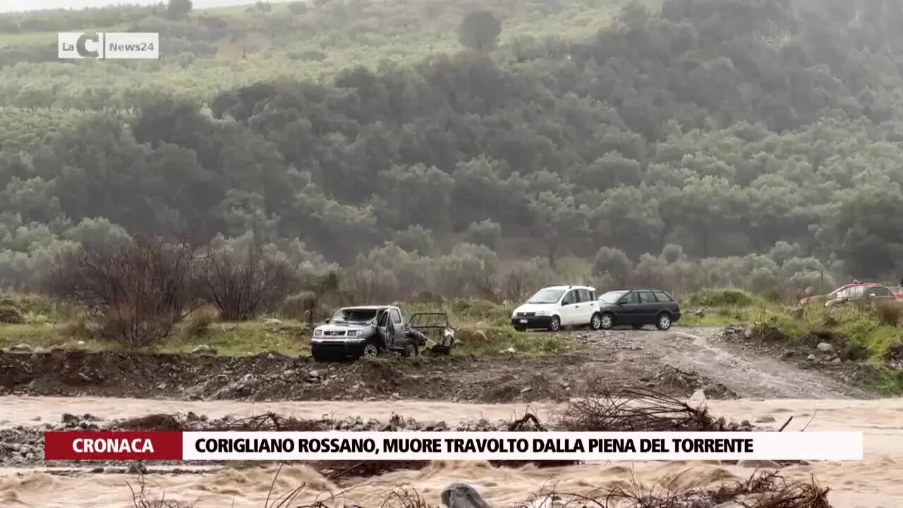 Corigliano Rossano, muore travolto dalla piena del torrente