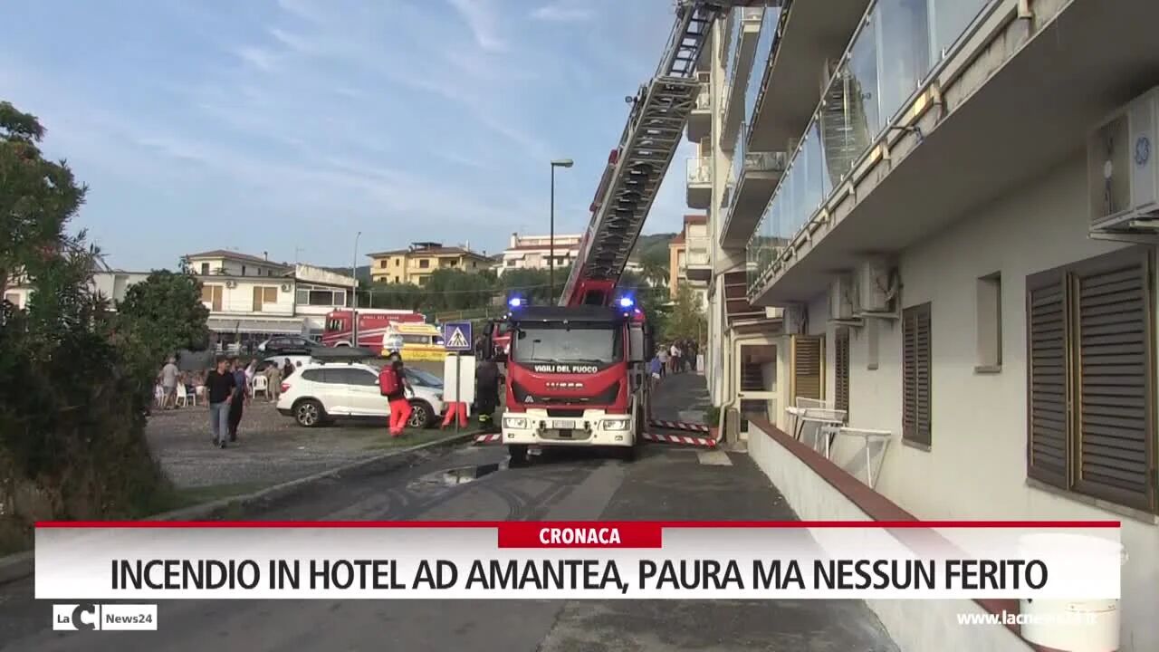 Incendio in hotel ad Amantea, paura ma nessun ferito
