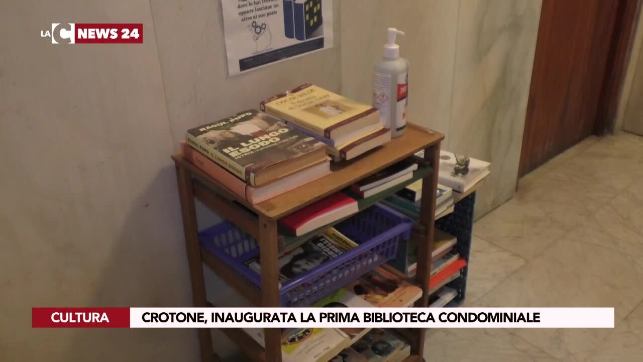 Crotone, inaugurata la prima biblioteca condominiale