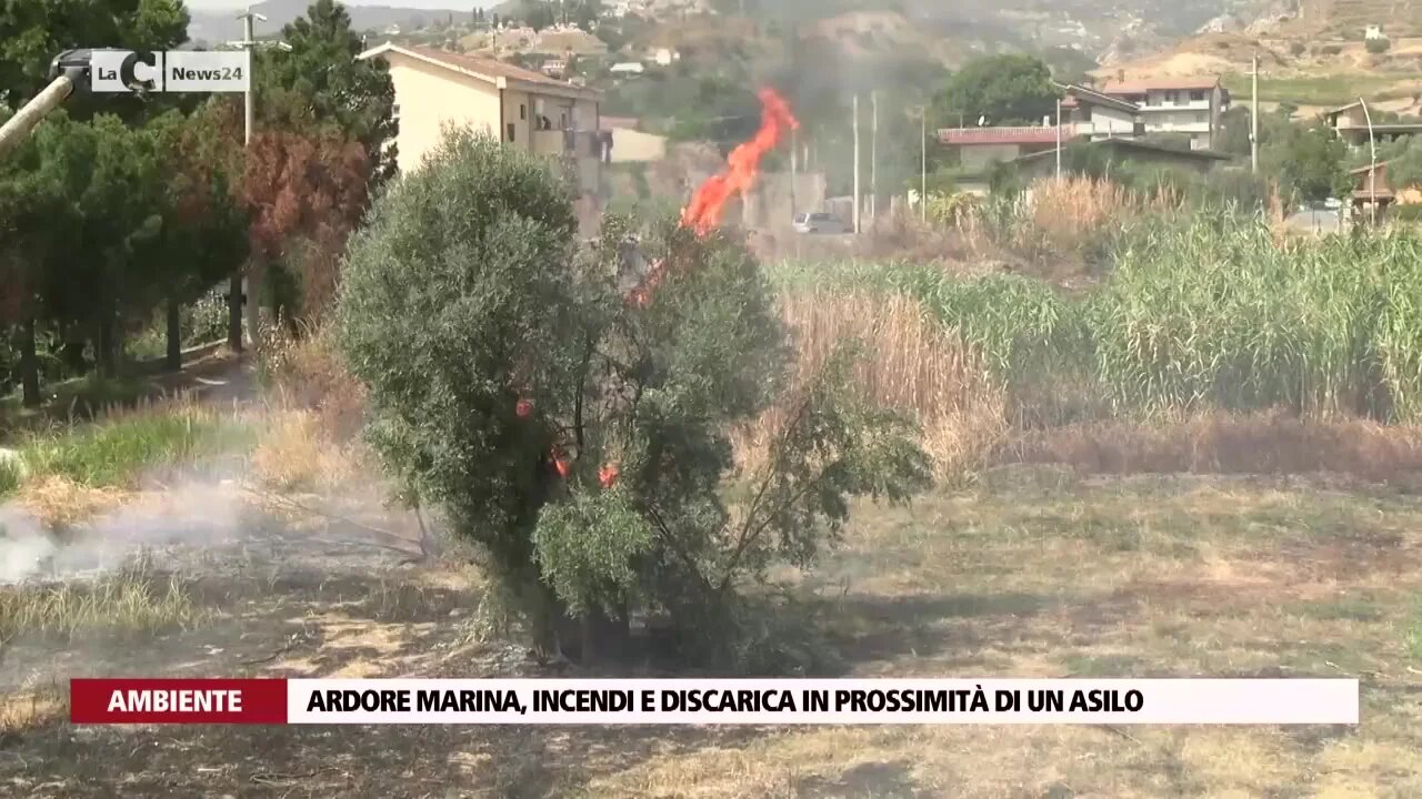 Ardore Marina, incendi e discarica in prossimità di un asilo