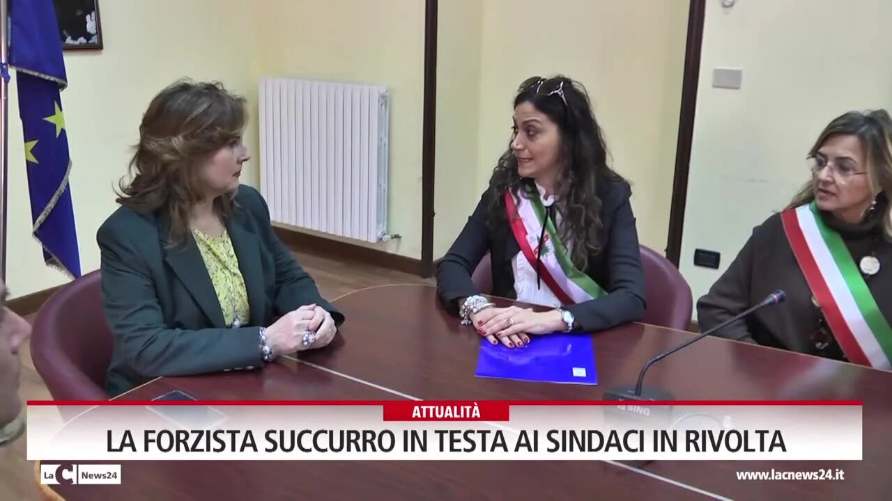 La forzista Succurro in testa ai sindaci in rivolta