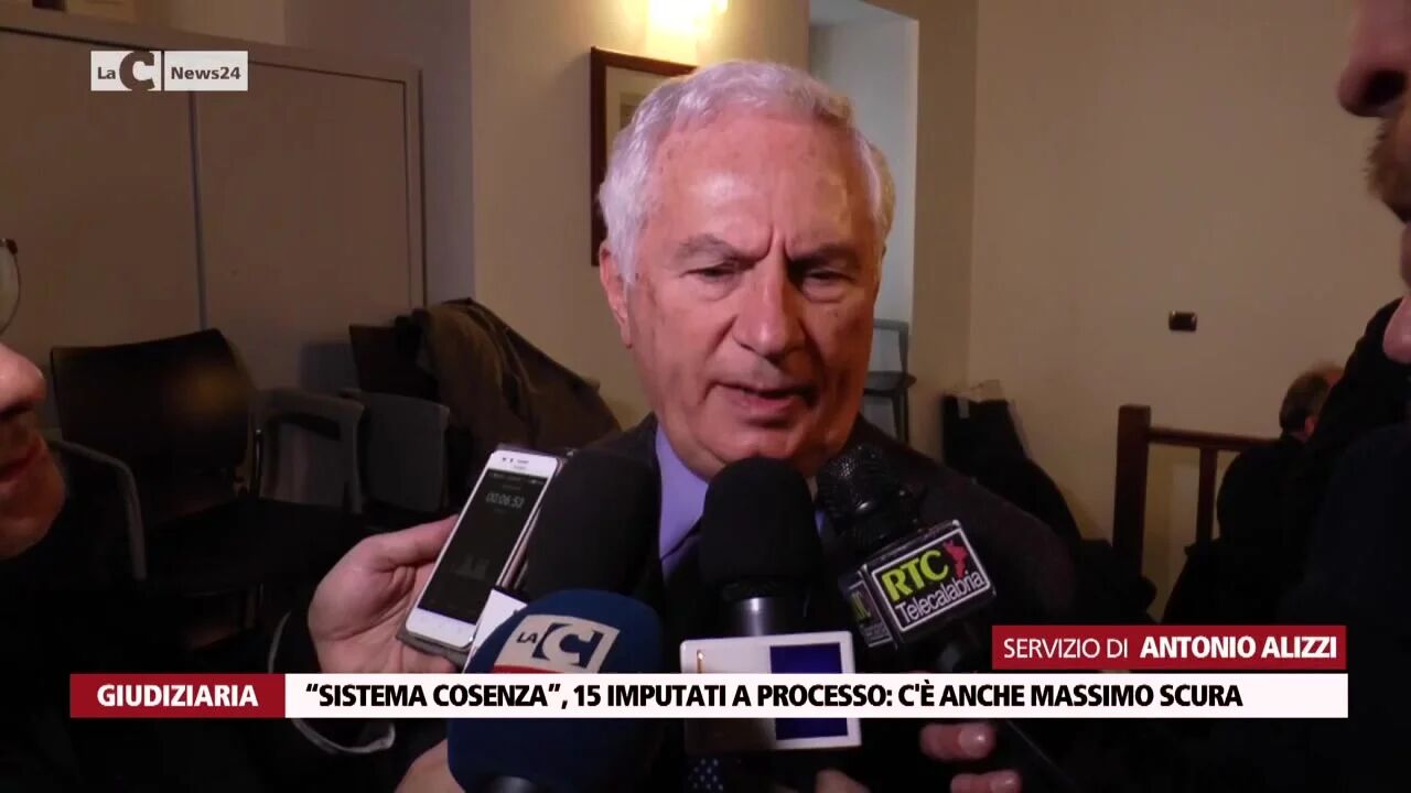 “Sistema Cosenza”, 15 imputati a processo: c'è anche Massimo Scura