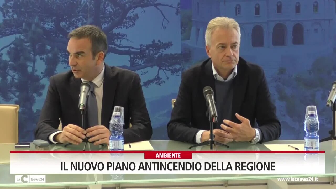 Il nuovo piano antincendio della regione