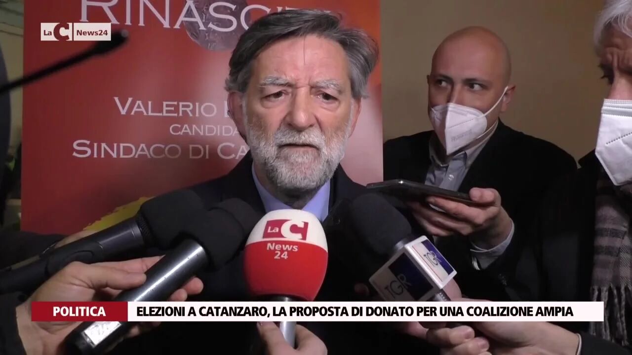 Elezioni a Catanzaro, la proposta di Donato per una coalizione ampia