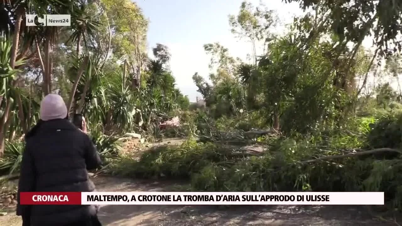 Maltempo, a Crotone la tromba d’aria sull’Approdo di Ulisse