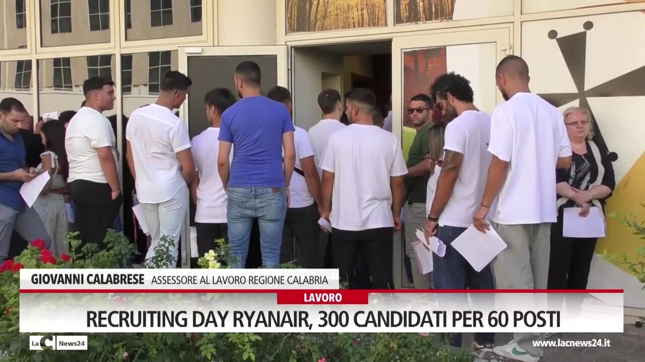 Recruiting day Ryanair, 300 candidati per 60 posti