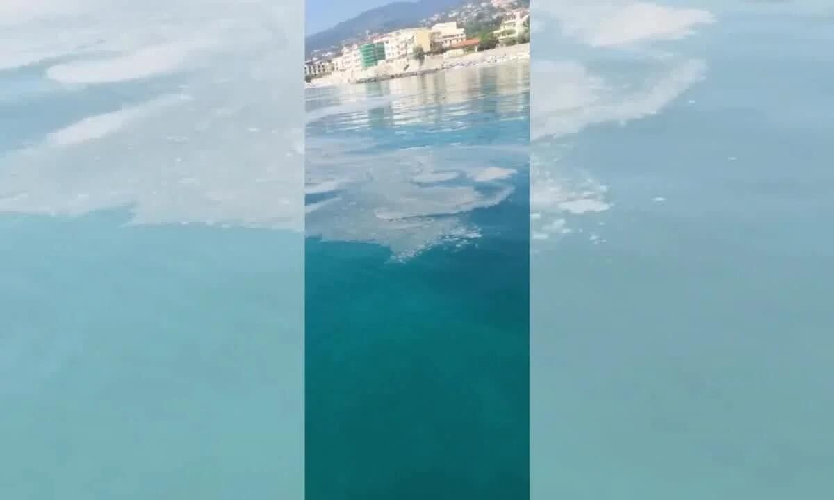 Fuscaldo, cartolina triste di fine agosto con il mare sporchissimo | VIDEO