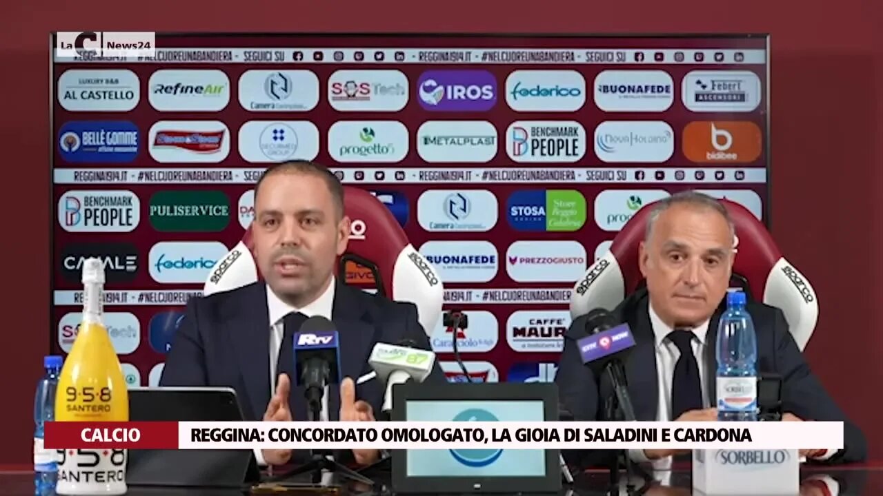 Reggina: concordato omologato, la gioia di Saladini e Cardona