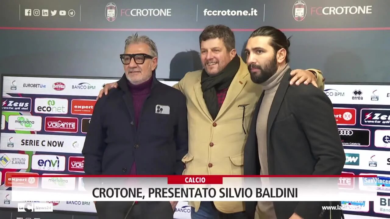 Crotone, presentato Silvio Baldini