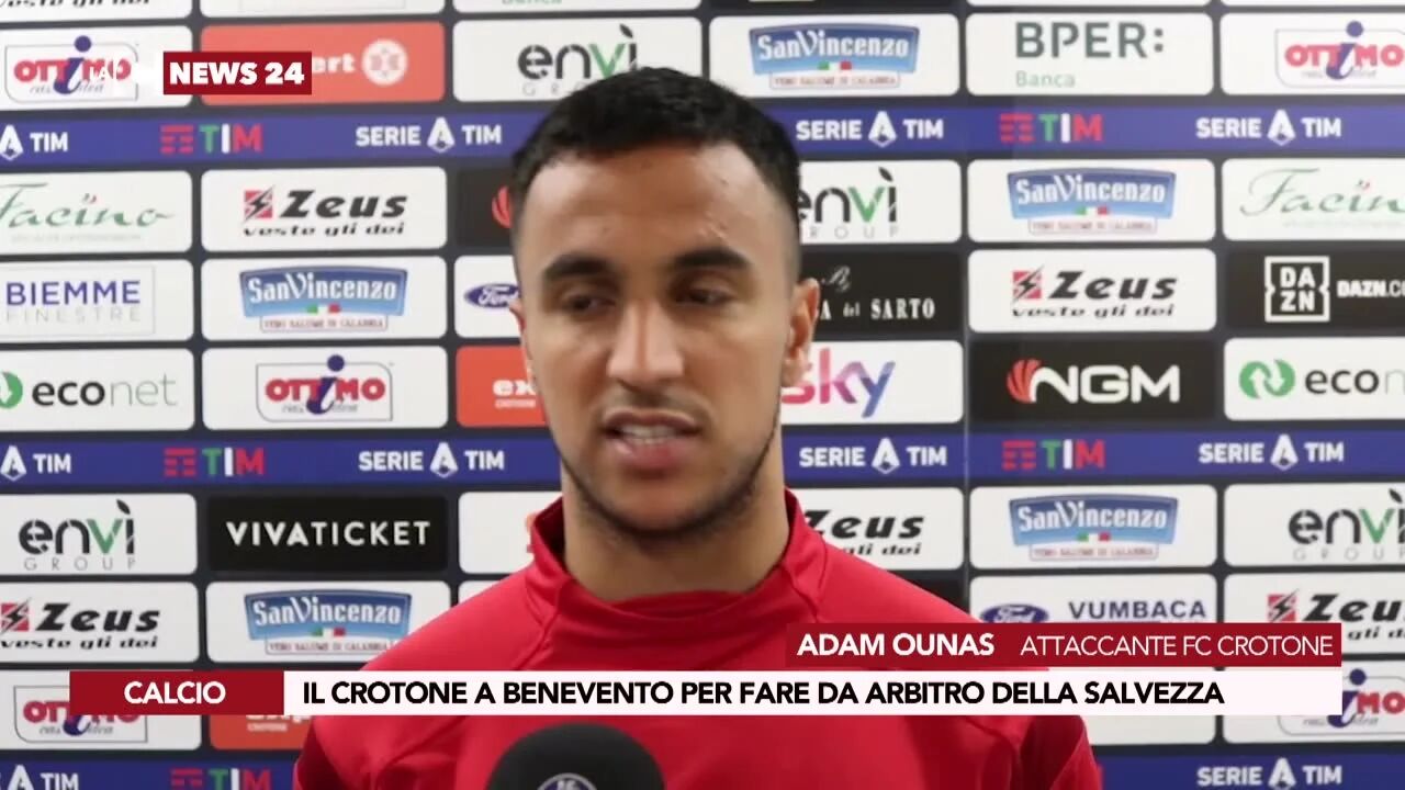 Il Crotone a Benevento per fare da arbitro della salvezza