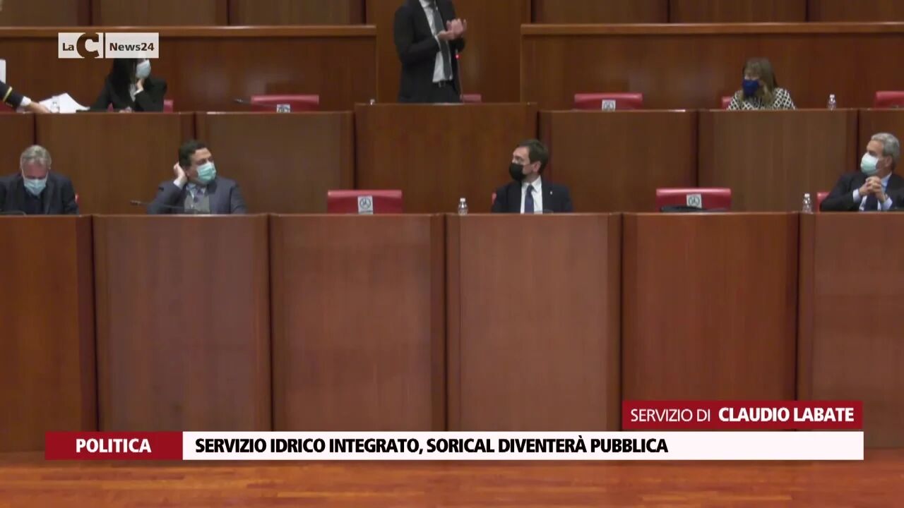 Servizio idrico integrato, Sorical diventerà pubblica
