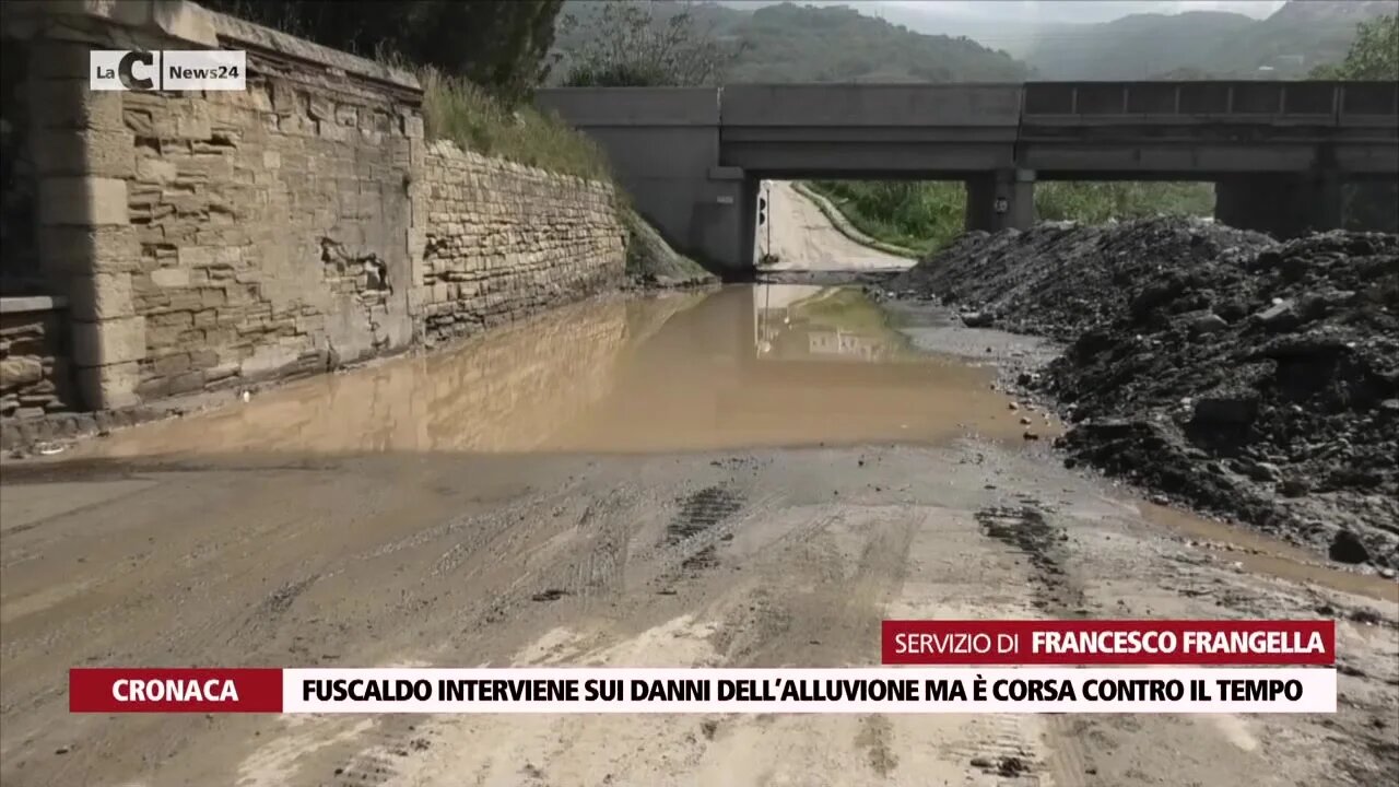 Fuscaldo interviene sui danni dell’alluvione ma è corsa contro il tempo