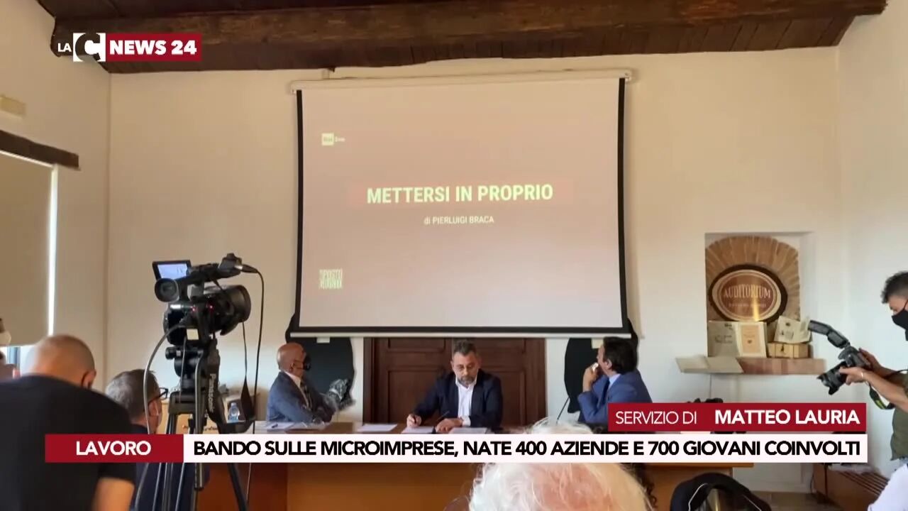 Bando sulle microimprese, nate 400 aziende e 700 giovani coinvolti