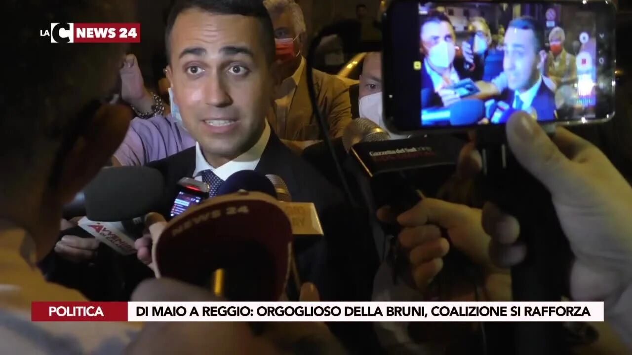 Di Maio a Reggio orgoglioso della Bruni, coalizione si rafforza
