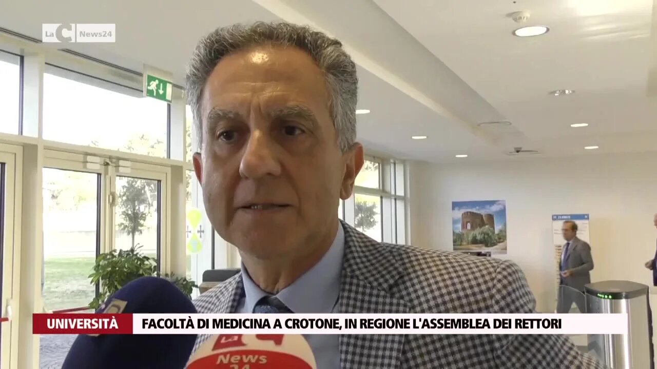 Facoltà di medicina a Crotone, in Regione l'assemblea dei rettori