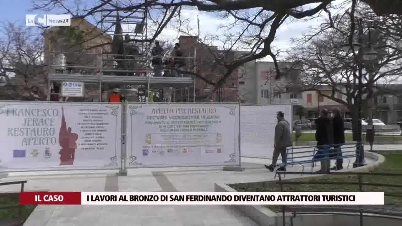 I lavori al bronzo di San Ferdinando diventano attrattori turistici
