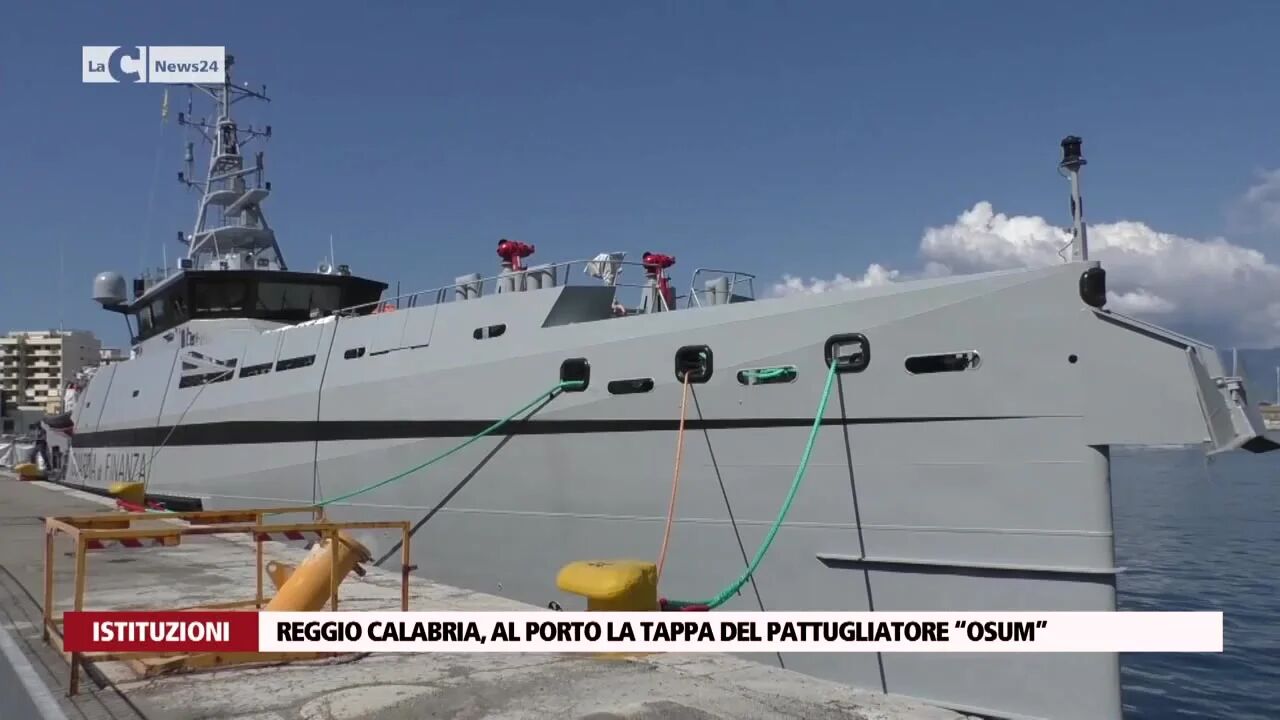 Reggio Calabria, al porto la tappa del pattugliatore “Osum”
