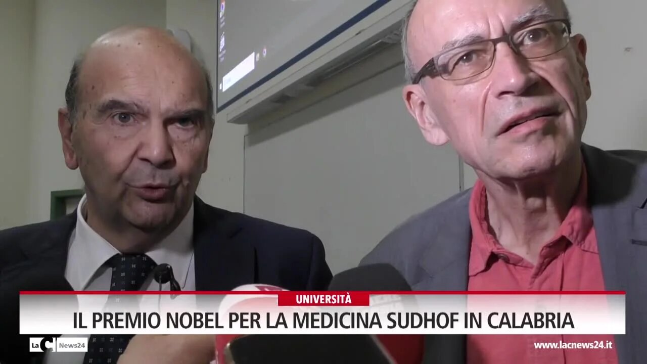 Il premio Nobel per la medicina Sudhof in Calabria