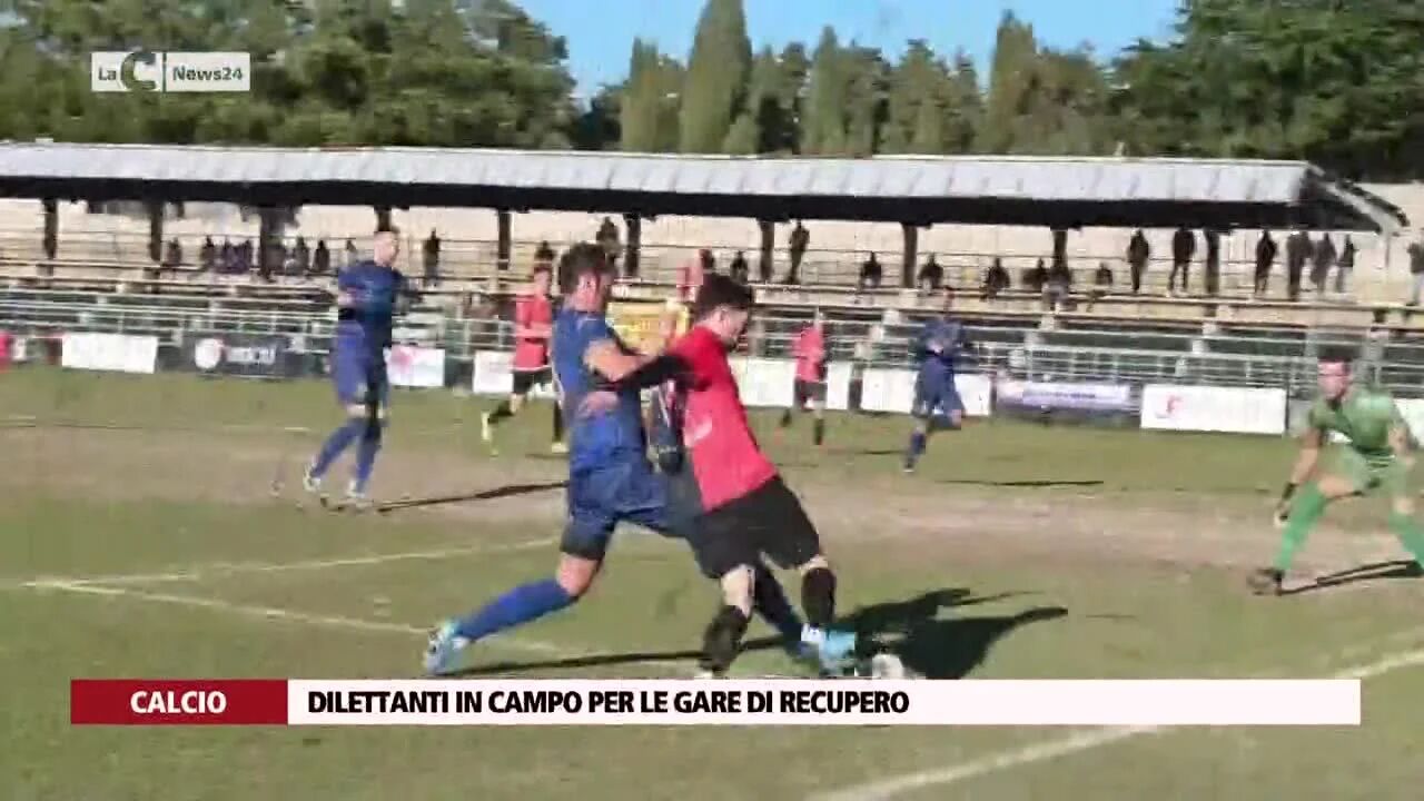 Dilettanti in campo per le gare di recupero