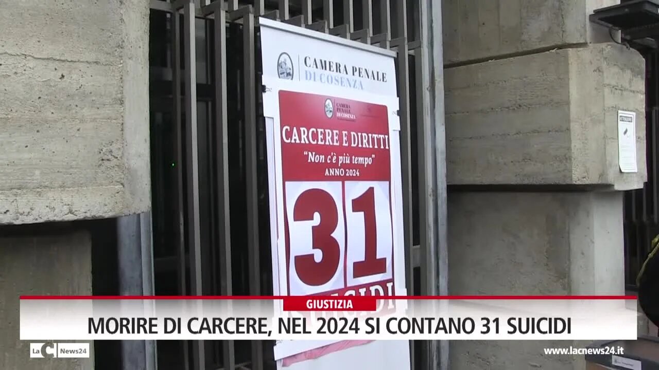 Morire di carcere, nel 2024 si contano 31 suicidi