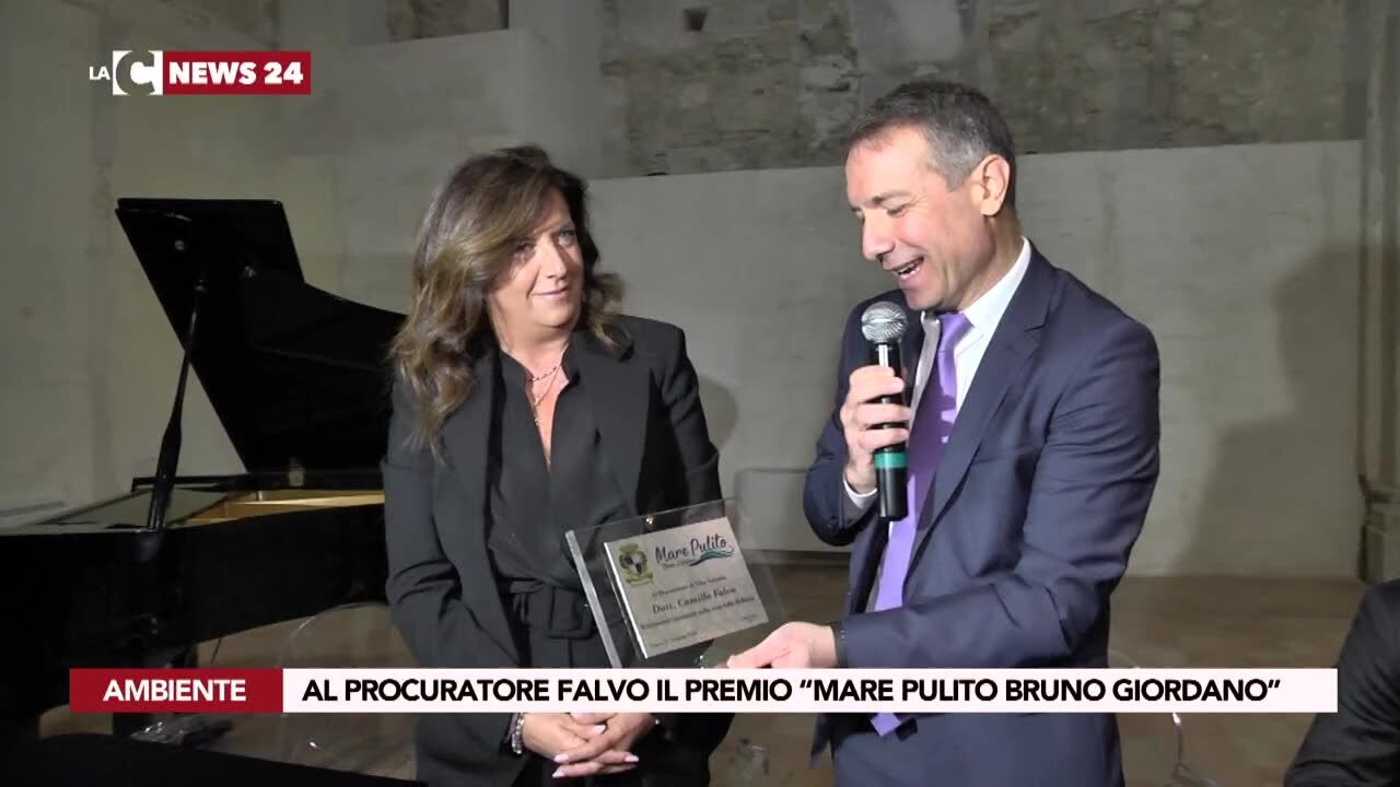 Al procuratore Falvo il premio “Mare Pulito Bruno Giordano”