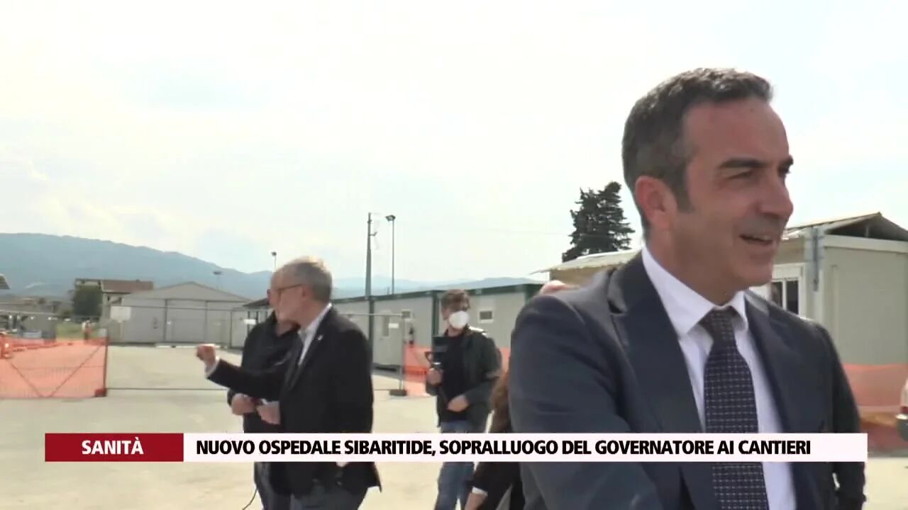 Nuovo ospedale sibaritide, sopralluogo del governatore ai cantieri