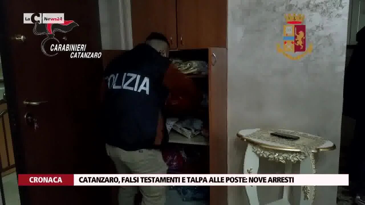Catanzaro, falsi testamenti e talpa alle poste: nove arresti