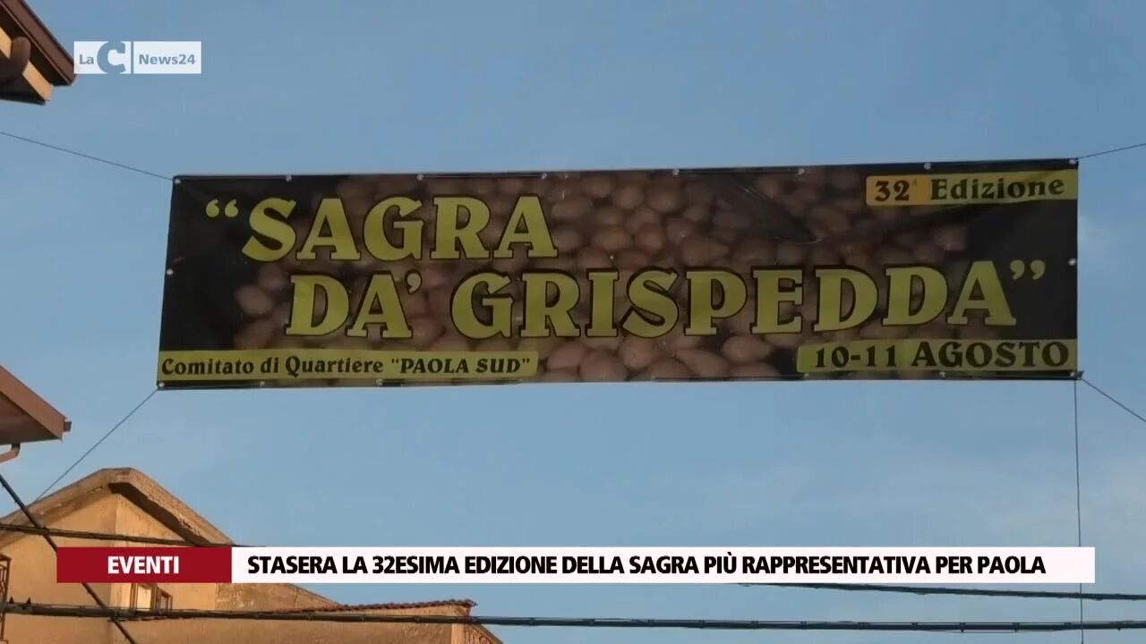 Stasera la 32esima edizione della sagra più rappresentativa per Paola