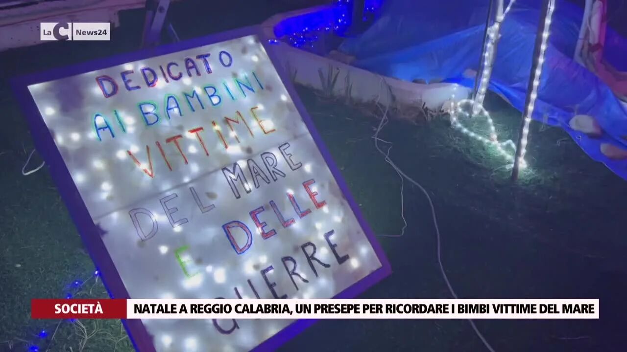 Natale a Reggio Calabria, un presepe per ricordare i bimbi vittime del mare