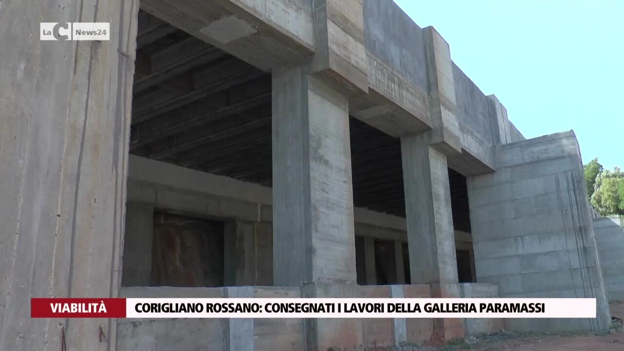 Corigliano Rossano: consegnati i lavori della galleria paramassi