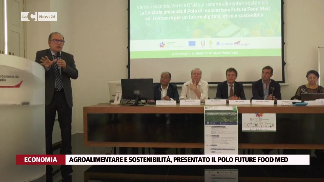 Agroalimentare e sostenibilità, presentato il polo future food med