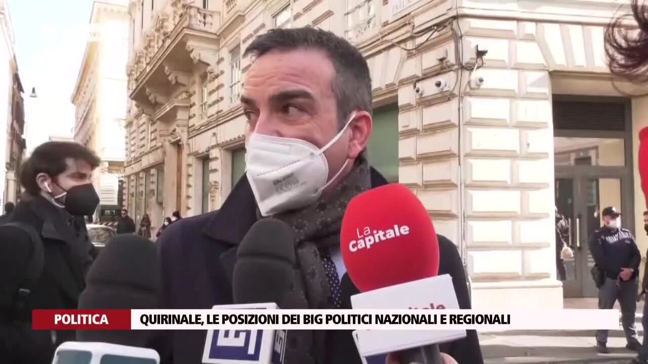 Quirinale, le posizioni dei big politici nazionali e regionali