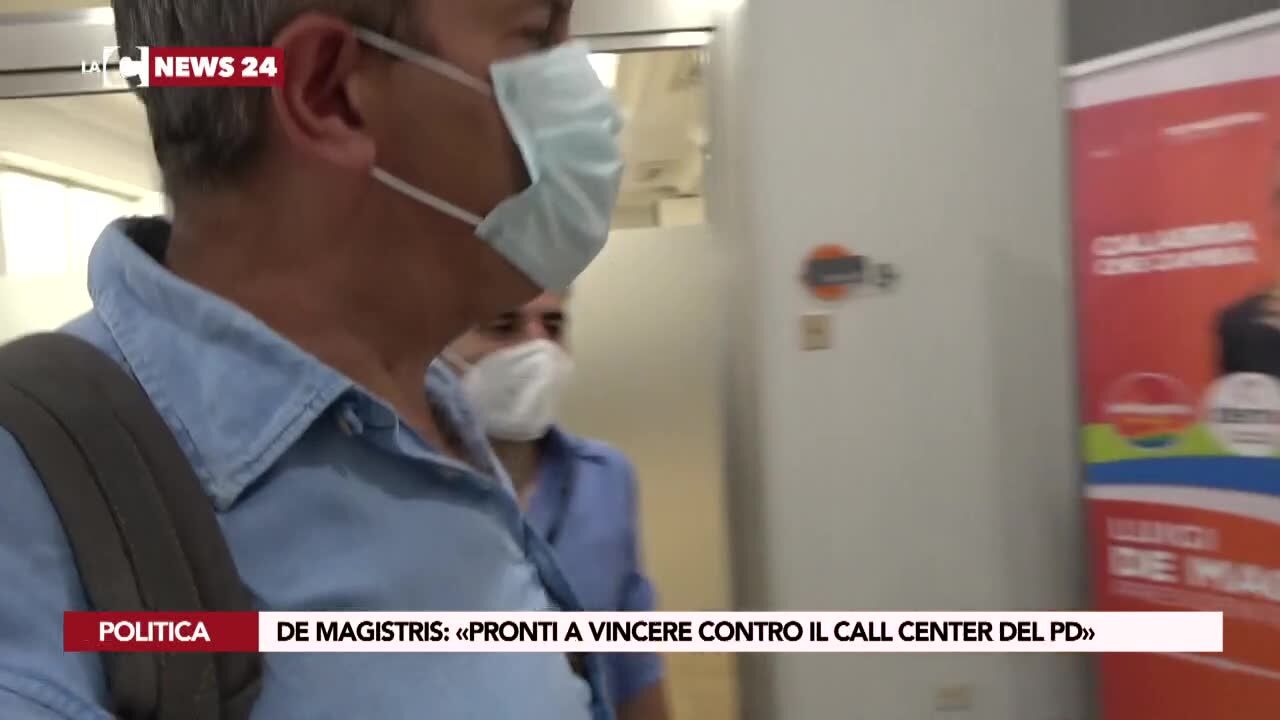 De Magistris: «Pronti a vincere contro il call center del Pd»