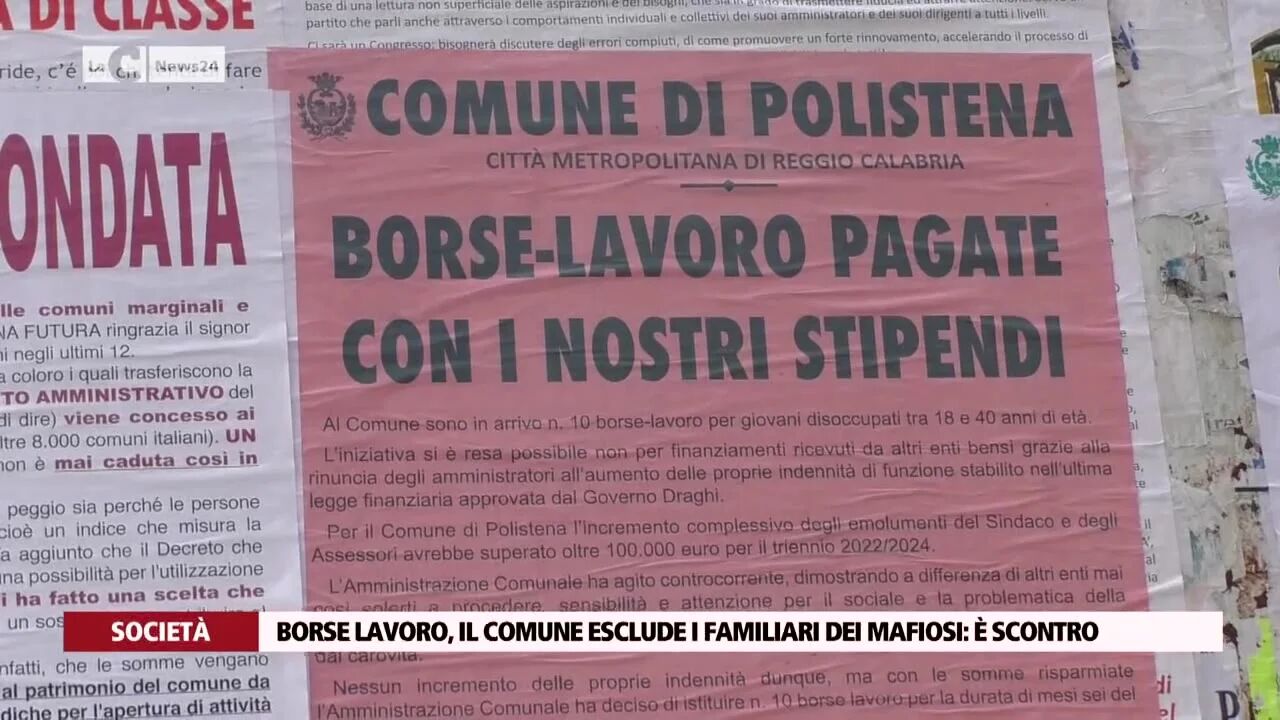 Borse lavoro, il comune esclude i familiari dei mafiosi: è scontro