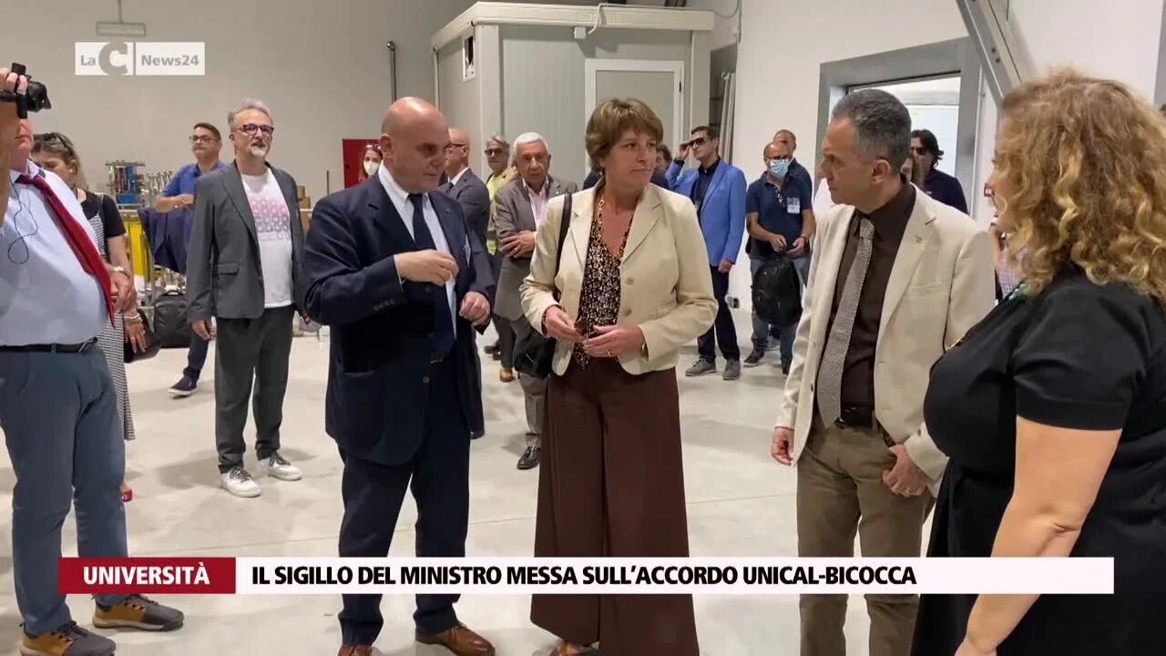 Il sigillo del ministro Messa sull’accordo Unical-Bicocca
